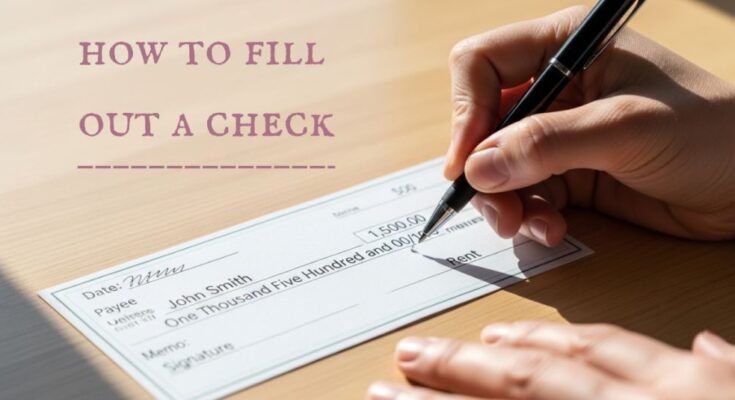how to fill out a check