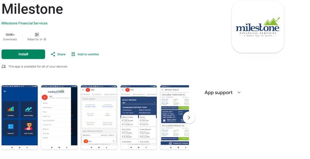 milestone credit card app